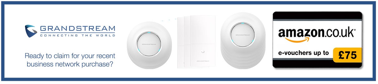 Free Amazon reward voucher worth up to £75 when you buy Grandstream access points