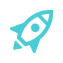 Icon: rocket ship
