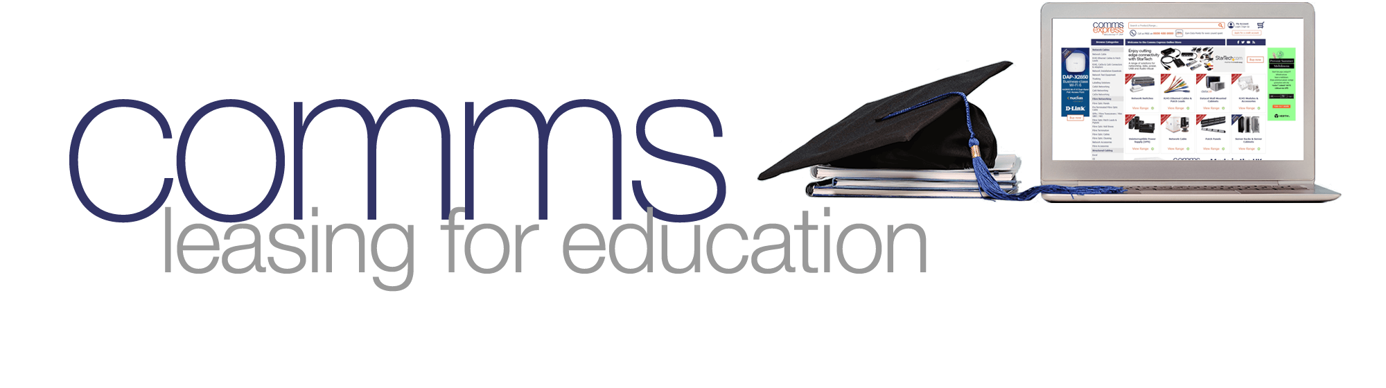 Comms leasing for education logo